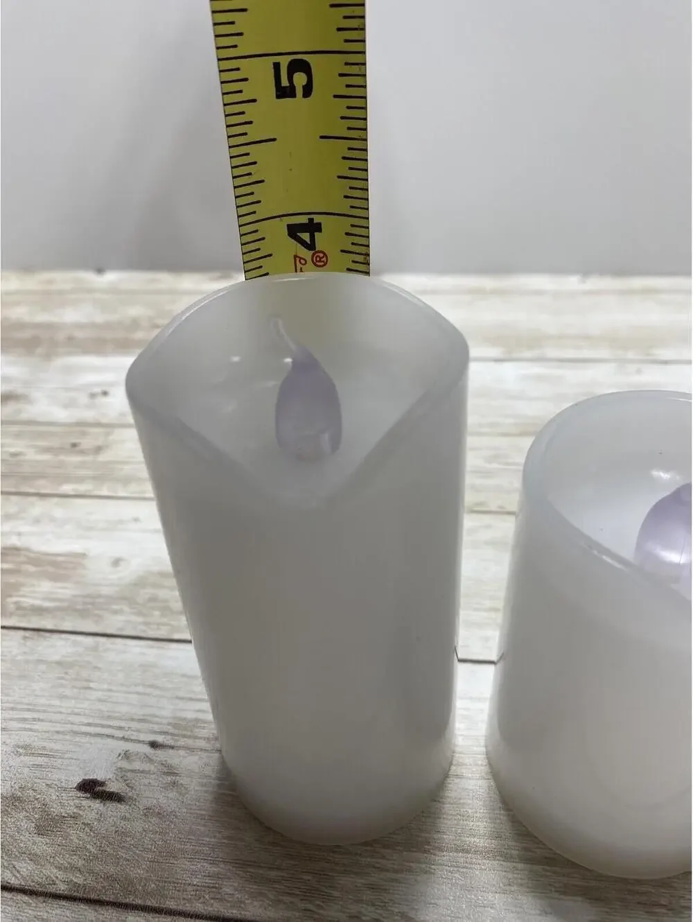 3 Piece White Pillar Style Battery LED Candle Set Flameless Decorative Lights